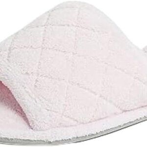 Women's Indoor Fuzzy Memory Foam Slip On House Slide Slippers Pink 7-8
